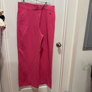 ZARA Women's Wide Leg Pink Pants